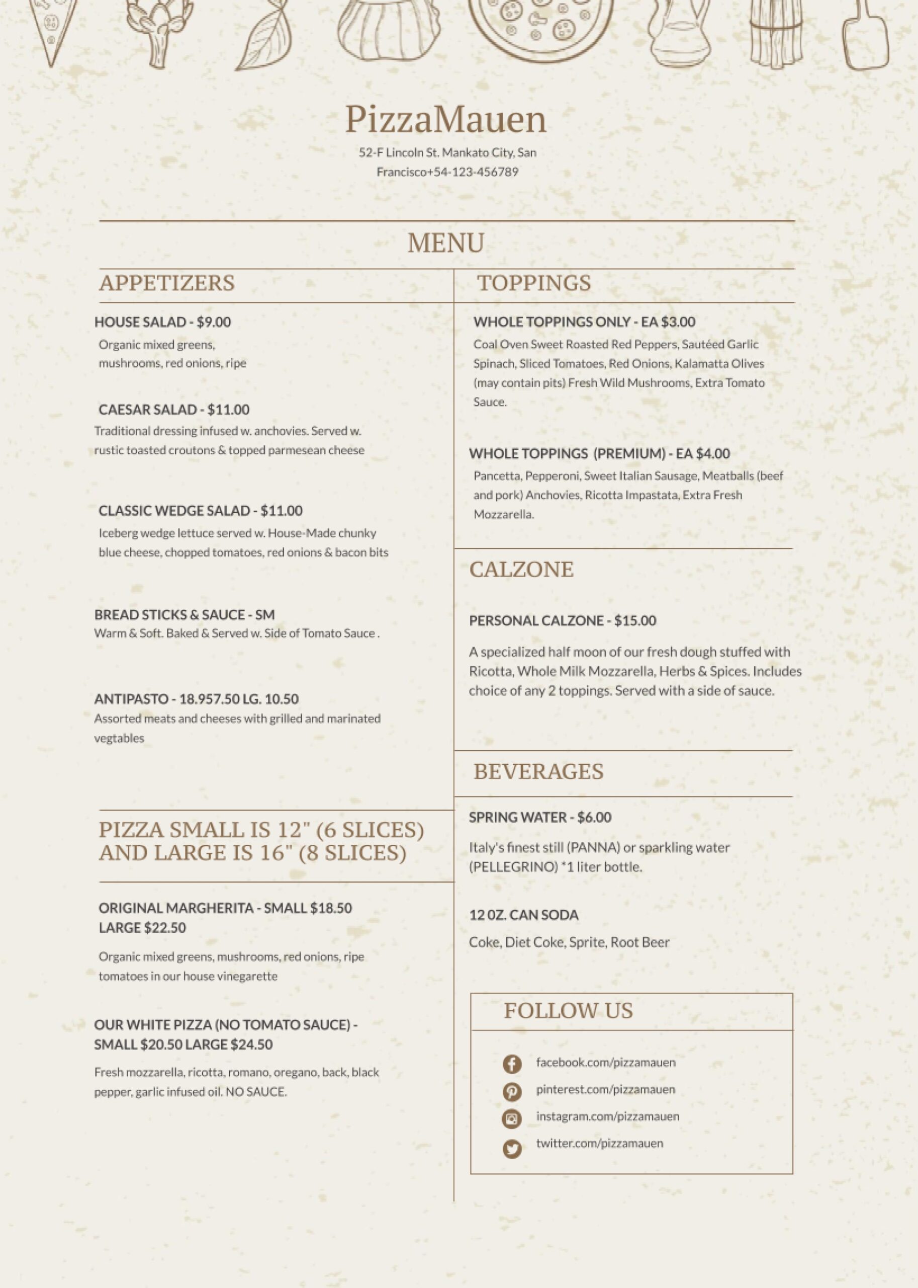 38 Free Simple Menu Templates For Restaurants Cafes And Parties