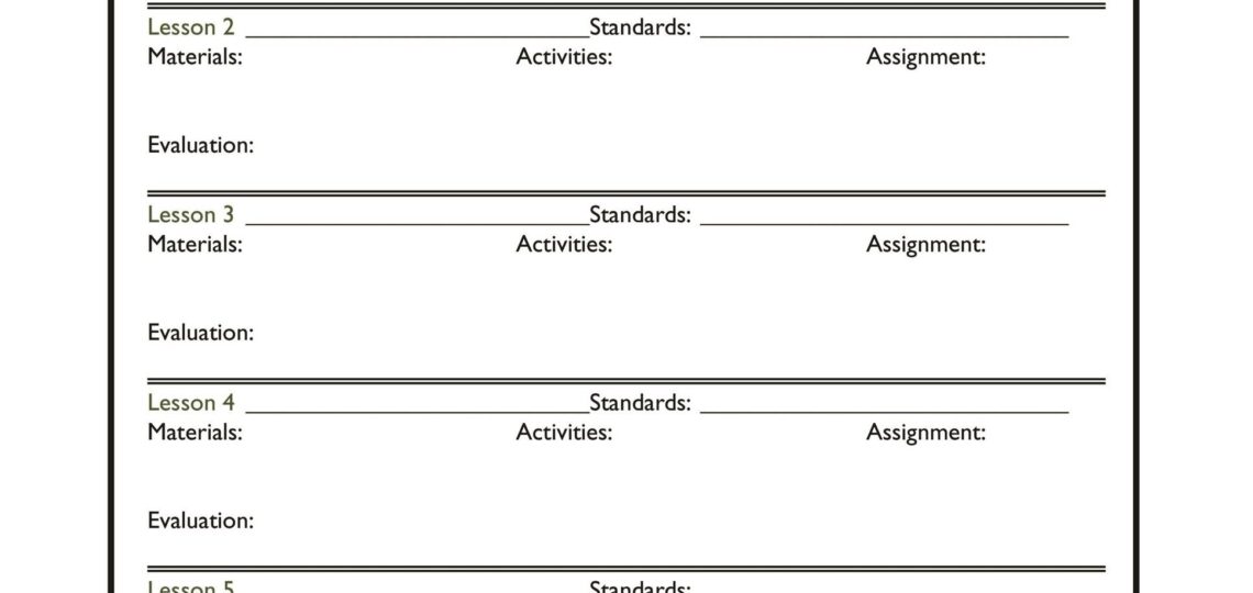 39 Best Unit Plan Templates Word PDF TemplateLab