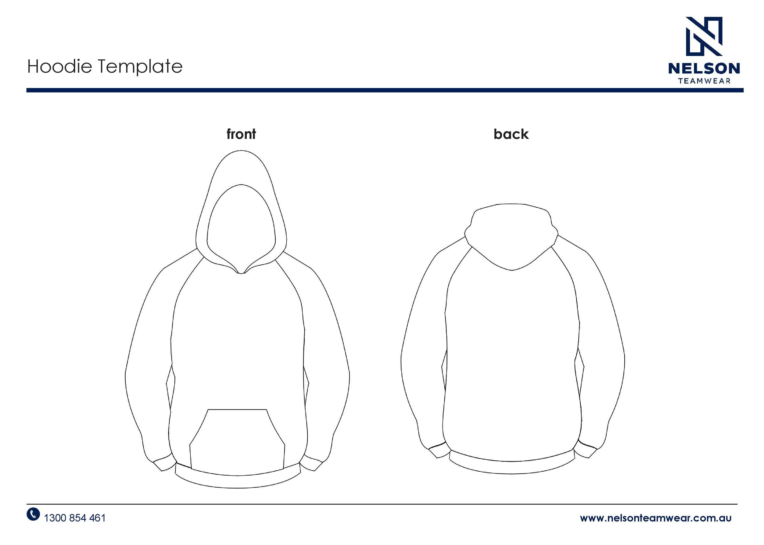 39 Blank Hoodie Templates Hoodie Mockups TemplateLab