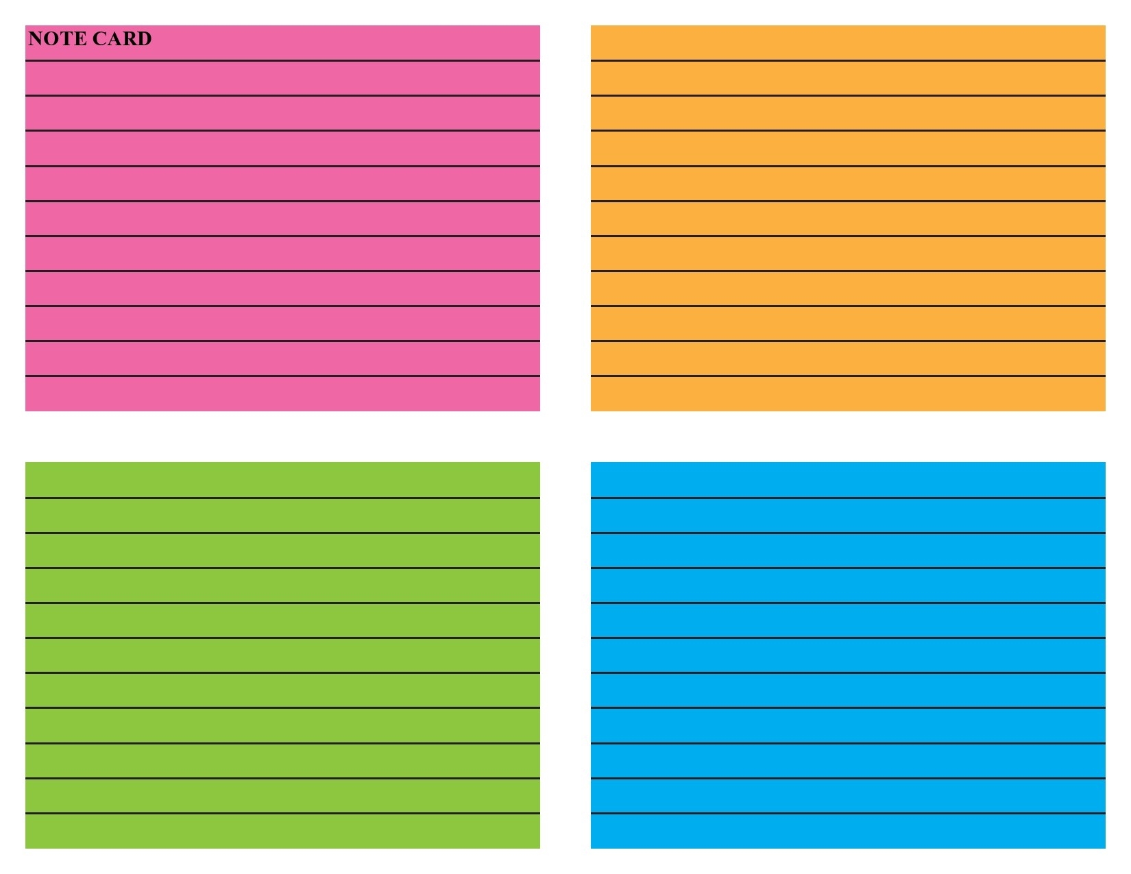 39 Simple Note Card Templates U0026 Designs TemplateLab