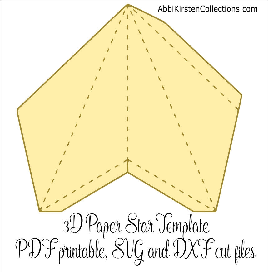 3d Star Template Free Printable