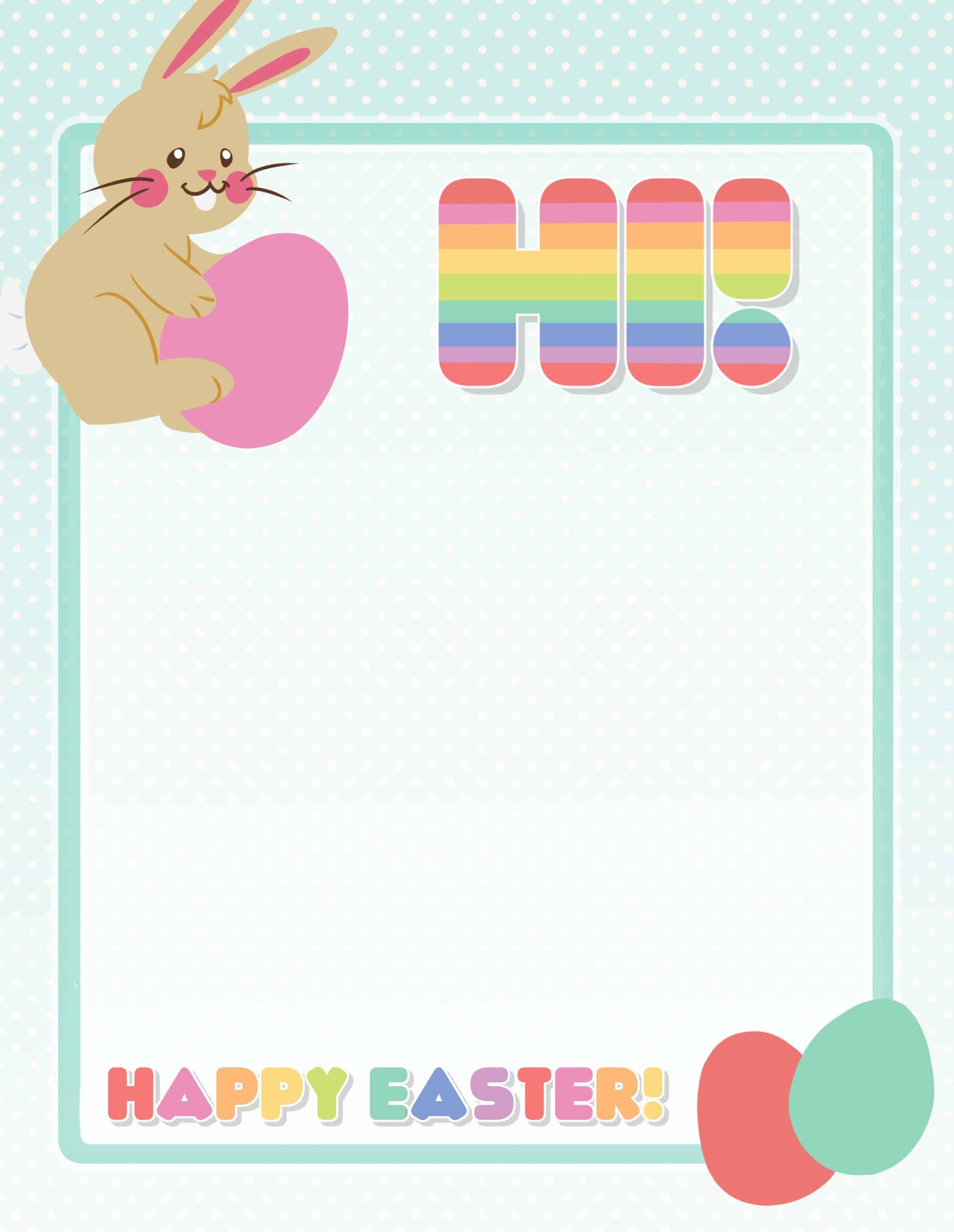 4 Free Printable Easter Bunny Letters 4 Free Printable Easter Bunny Letters