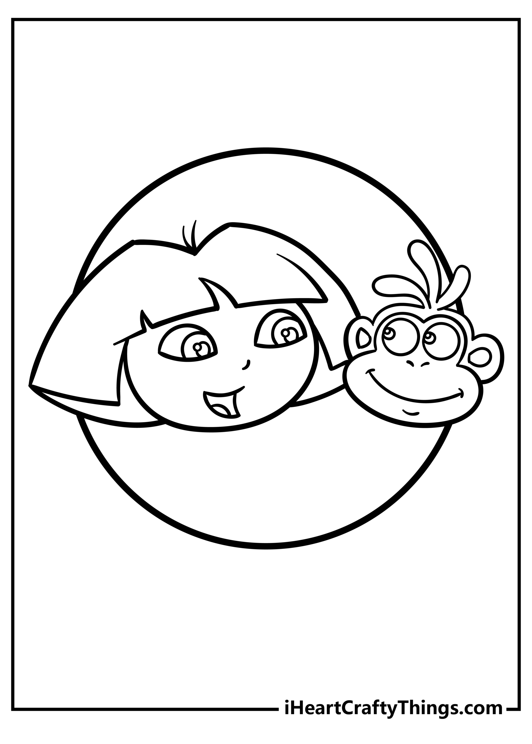 40 Dora The Explorer Coloring Pages 100 Free Printables  40 Dora The Explorer Coloring Pages 100 Free Printables