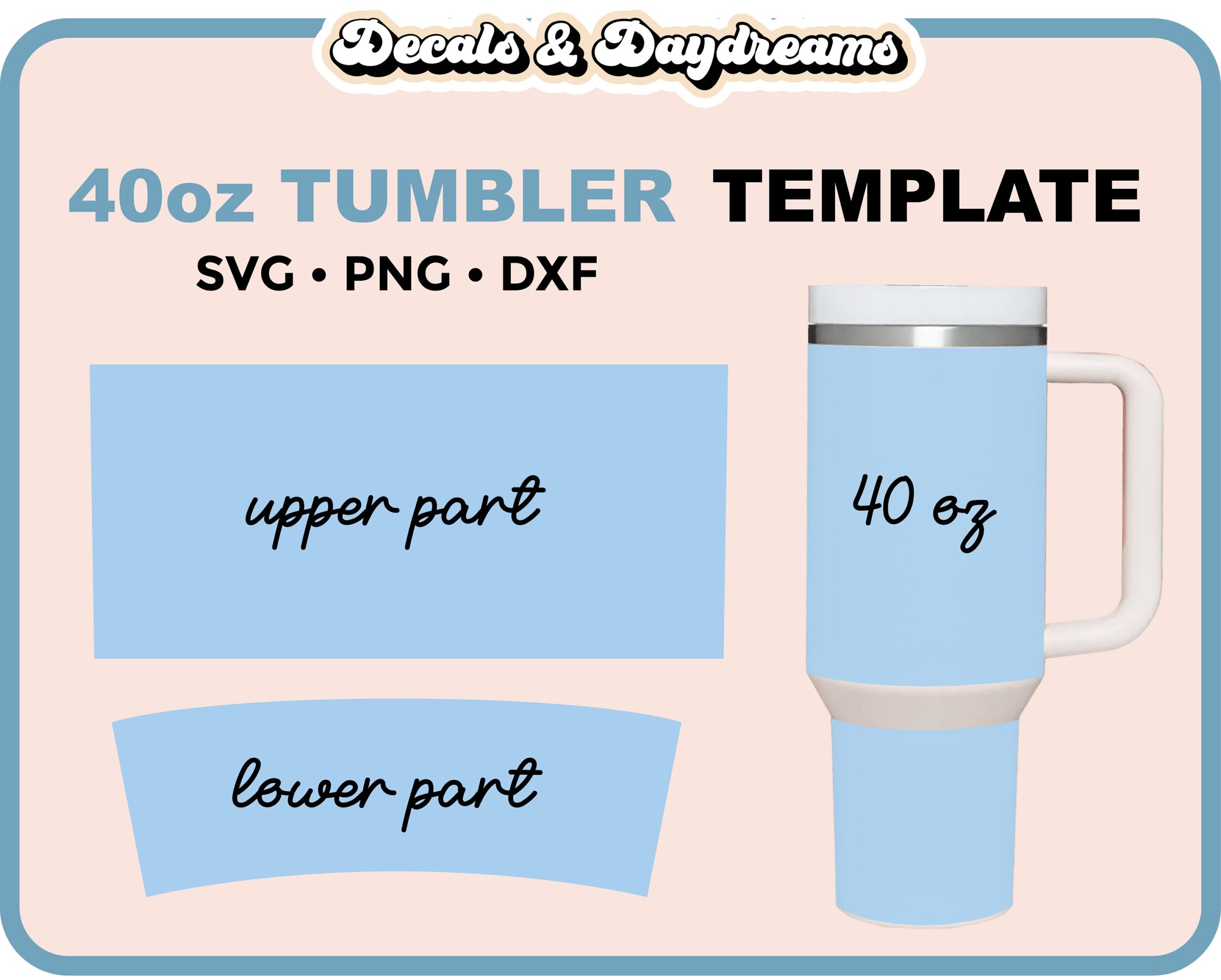 40 Oz TUMBLER BLANK TEMPLATE Stanley 40oz Tumbler Wrap Stanley Cup Template Stanley Cup Svg Stanley Tumbler Svg Wrap Blank Template Etsy