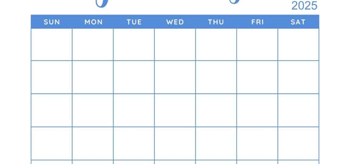 40 Printable January 2025 Calendars Free Pdf Calendarkart