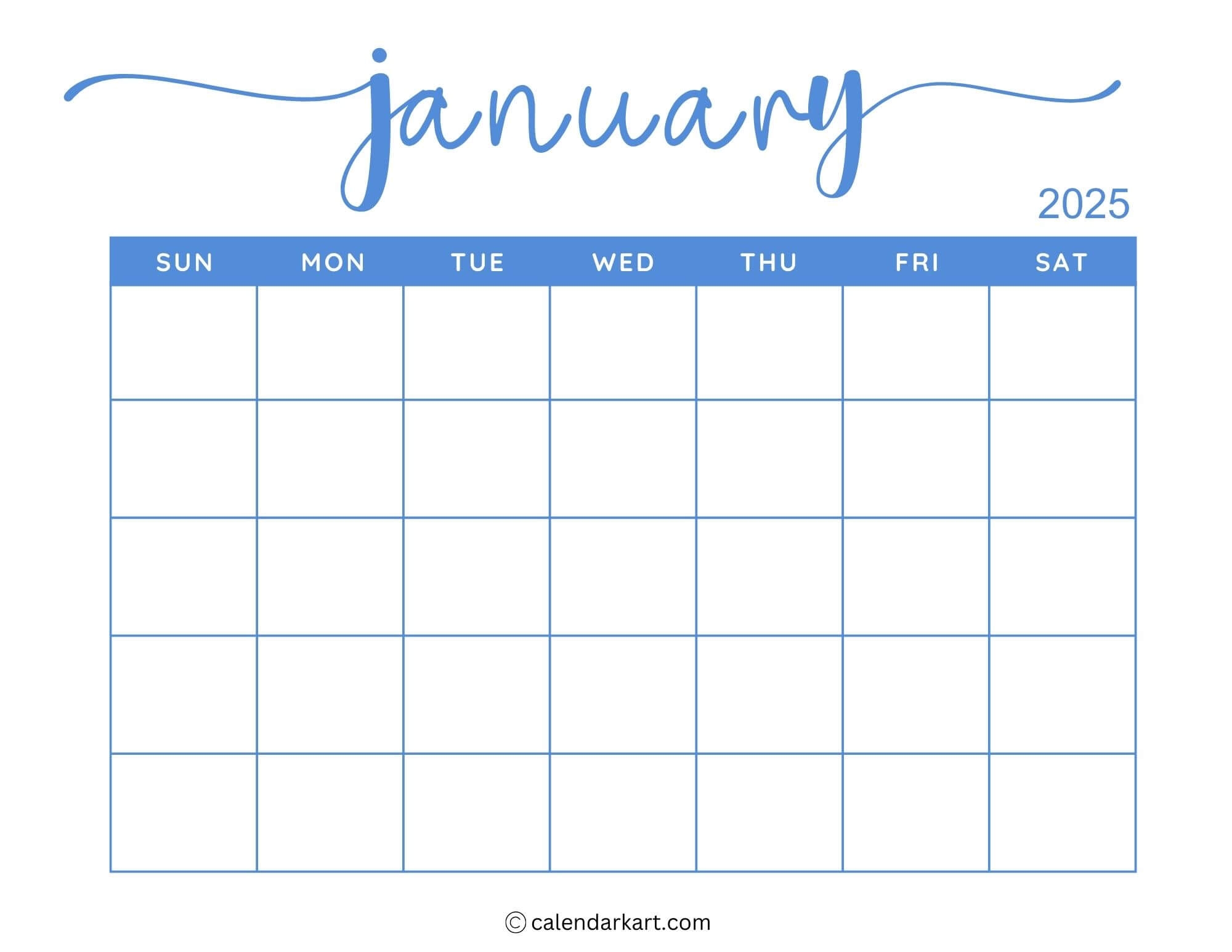 40 Printable January 2025 Calendars Free Pdf Calendarkart 40 Printable January 2025 Calendars Free Pdf Calendarkart