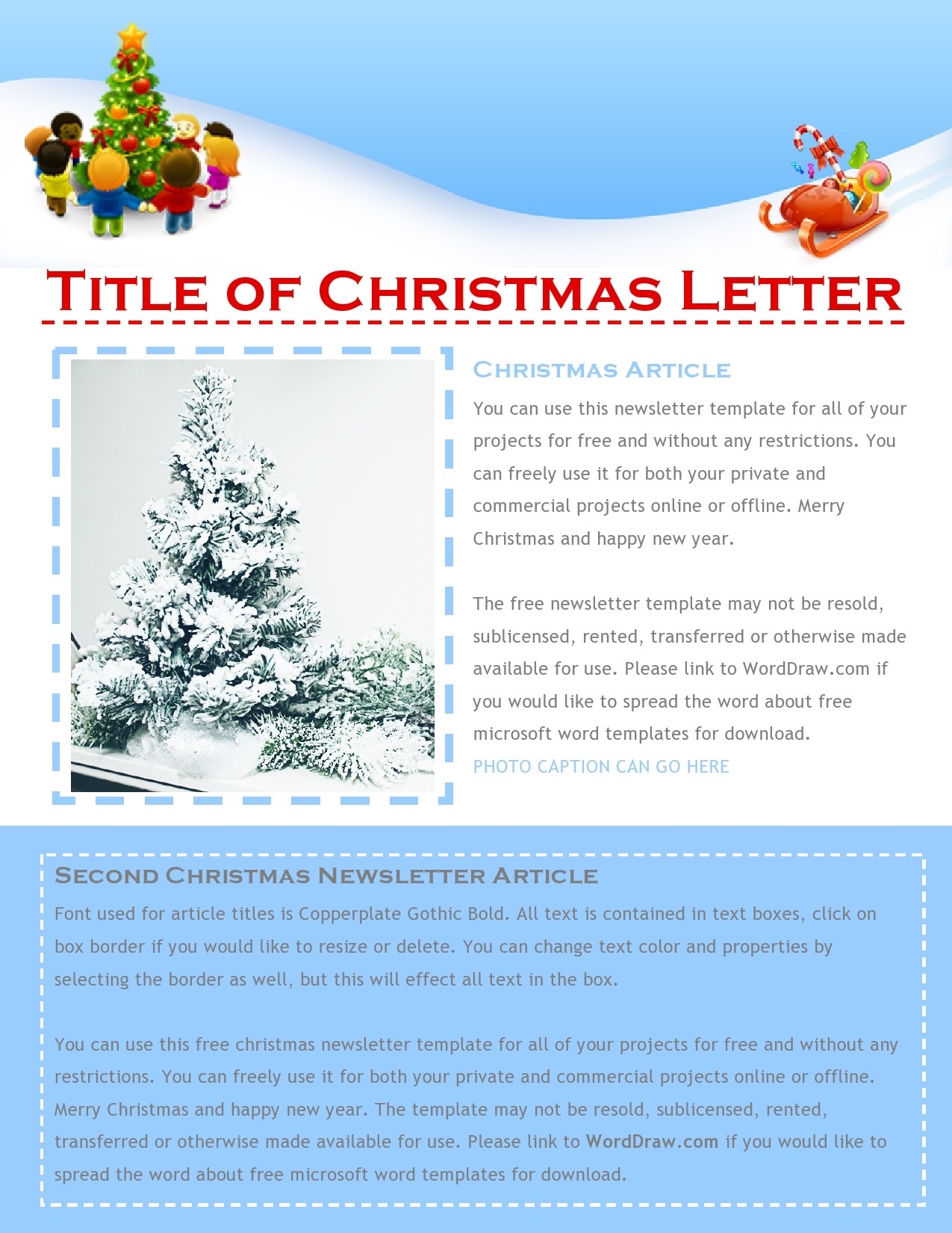 45 Printable Christmas Letter Templates 100 FREE TemplateLab