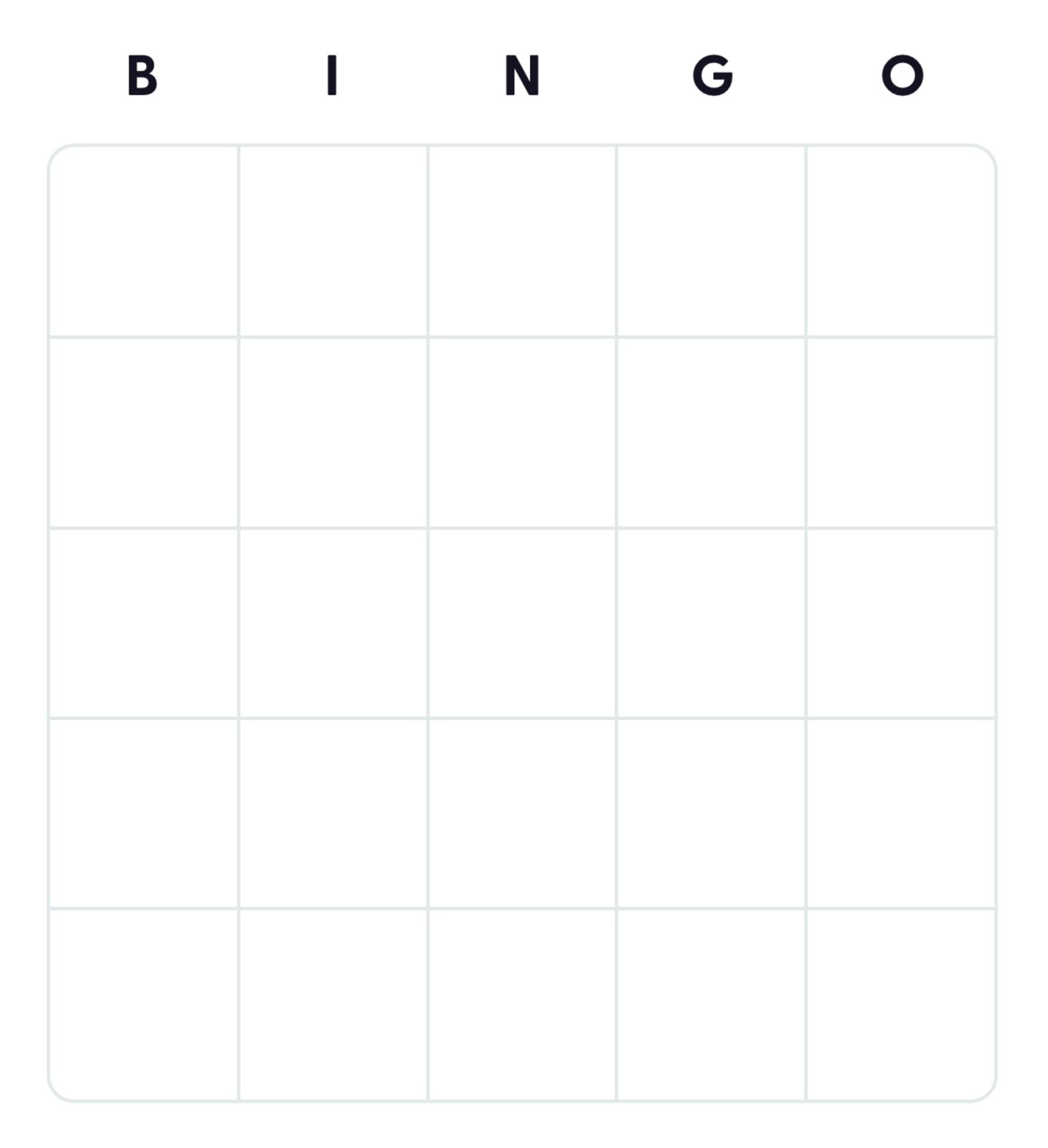 50 Free Printable Blank Bingo Card Templates Bingo Card Creator 50 Free Printable Blank Bingo Card Templates Bingo Card Creator