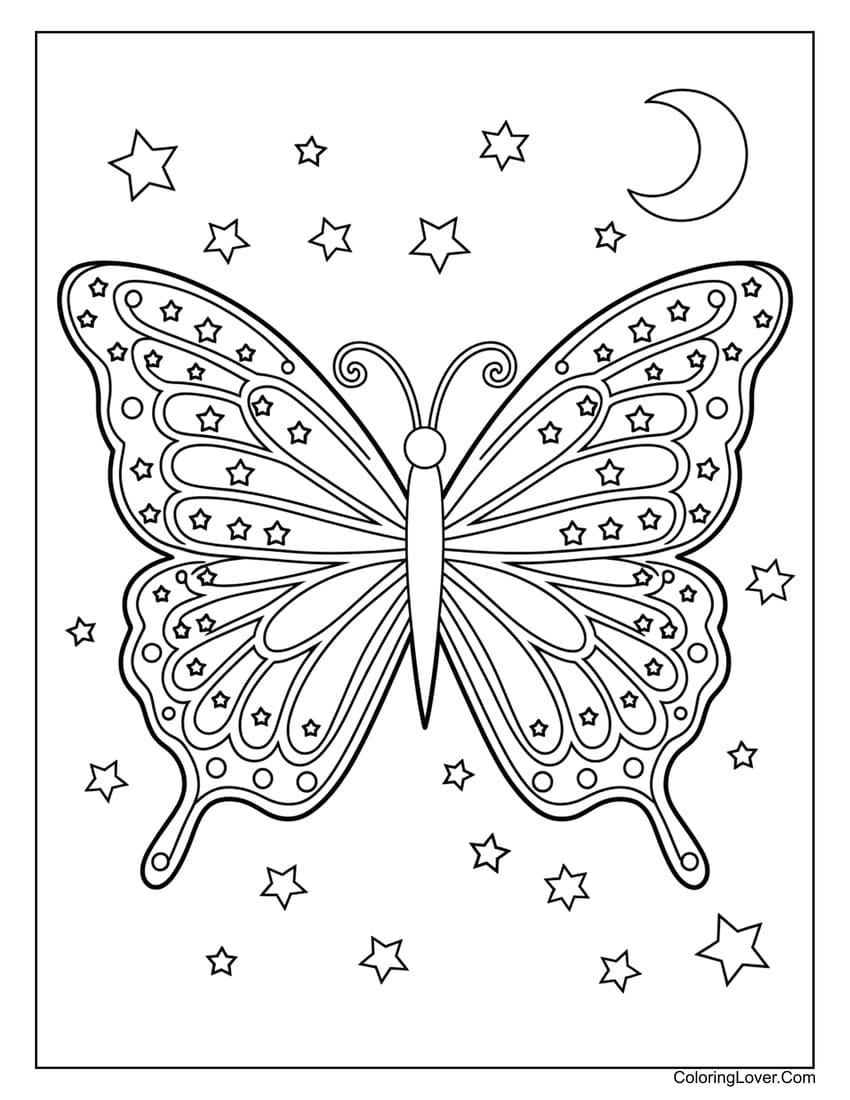 Free Printable Butterfly Coloring Pages Free Printable Butterfly Coloring Pages