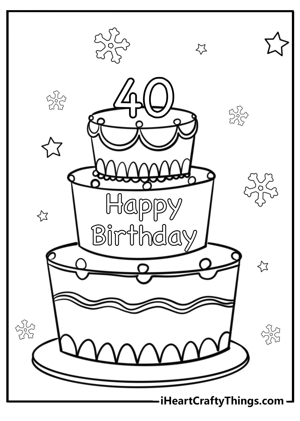 Free Printable Happy Birthday Coloring Pages Free Printable Happy Birthday Coloring Pages