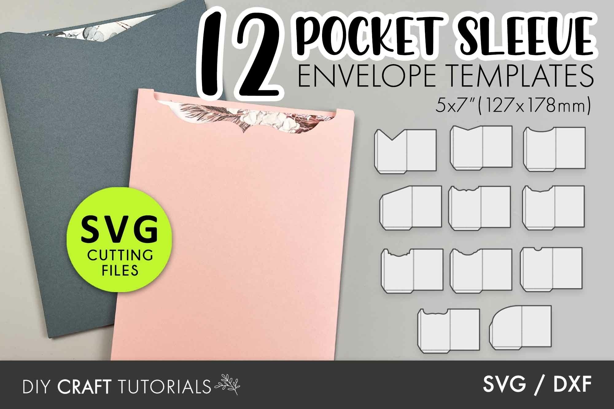 5x7 Pocket Sleeve Envelope Templates 5x7 Pocket Sleeve Envelope Templates