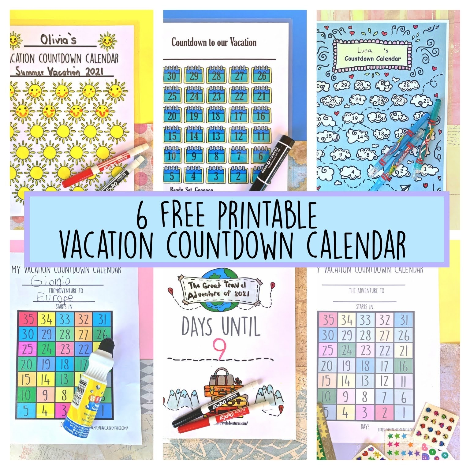 6 Free Printable Vacation Countdown Calendars Away We Wander And 