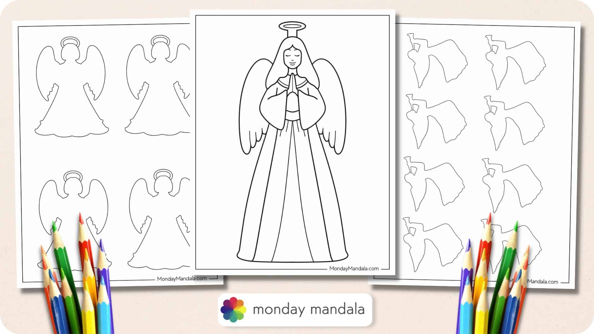 60 Angel Templates Free PDF Printables 