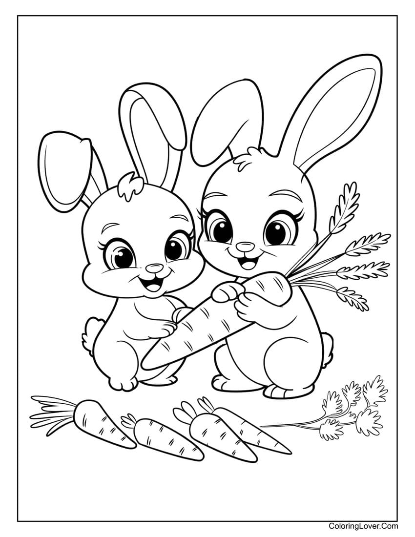 Free Rabbit Coloring Pages Printable Free Rabbit Coloring Pages Printable