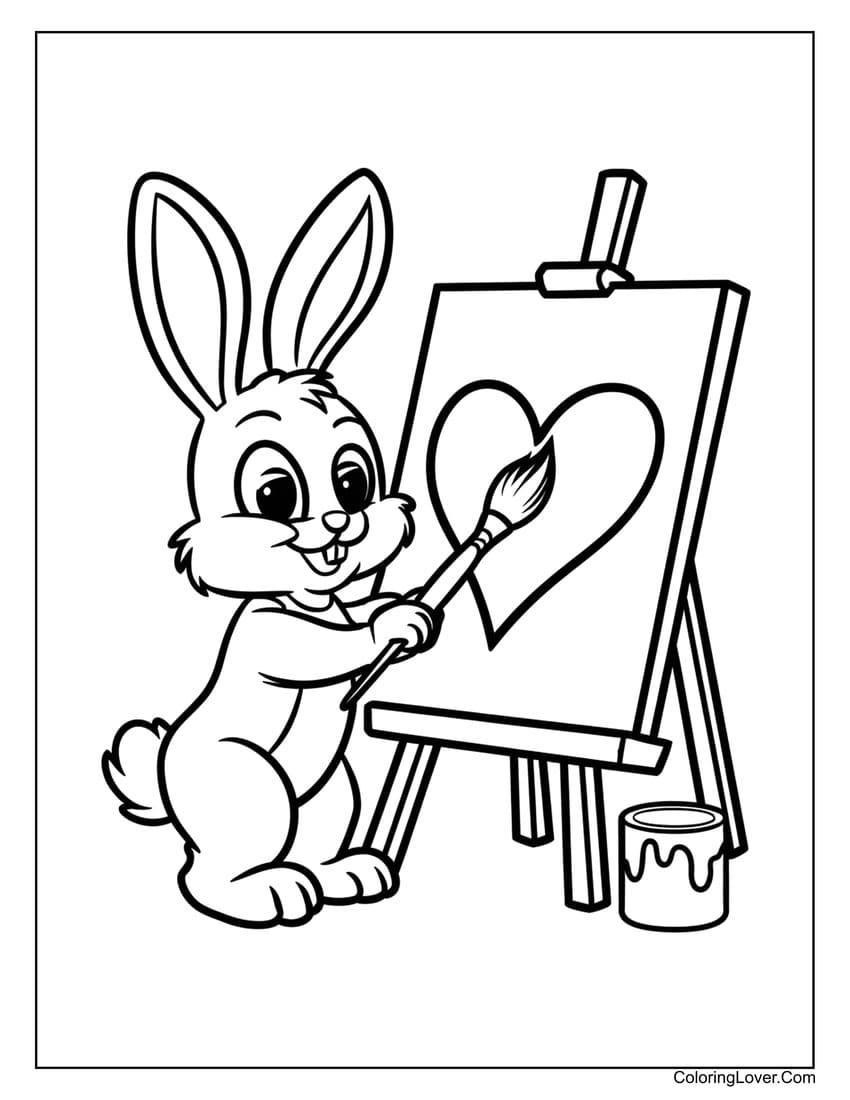 Free Printable Easter Bunny Colouring Pages