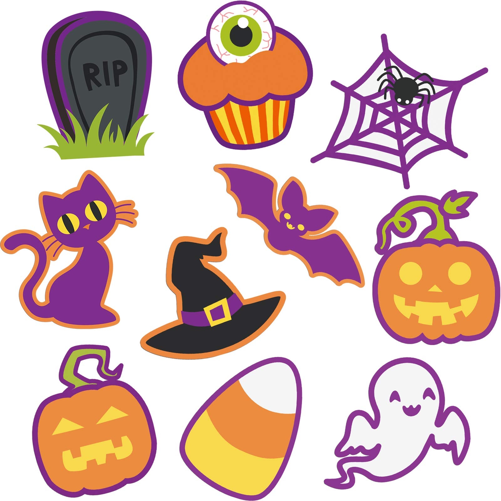 60 Pieces Halloween Cut Out Accents Colorful Mini Halloween Cutouts Paper Decorations Versatile DIY Pumpkins Ghosts Cutouts For Fall Bulletin Board  60 Pieces Halloween Cut Out Accents Colorful Mini Halloween Cutouts Paper Decorations Versatile DIY Pumpkins Ghosts Cutouts For Fall Bulletin Board