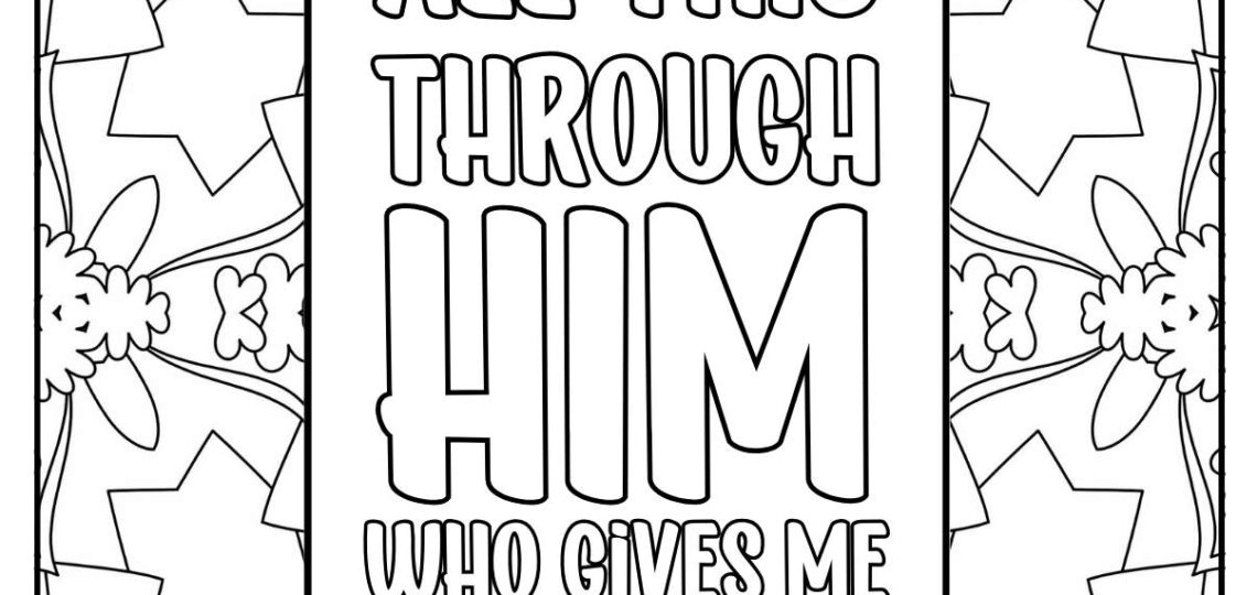 61 Bible Verse Coloring Pages Free Printable Christian Quotes