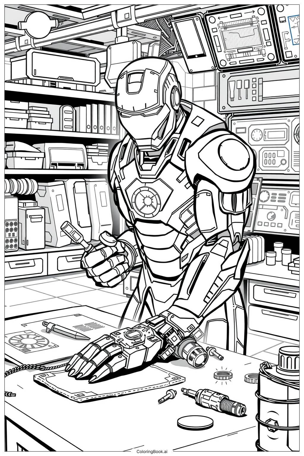 61 Iron Man Coloring Pages Free PDF U0026 PNG Printables 