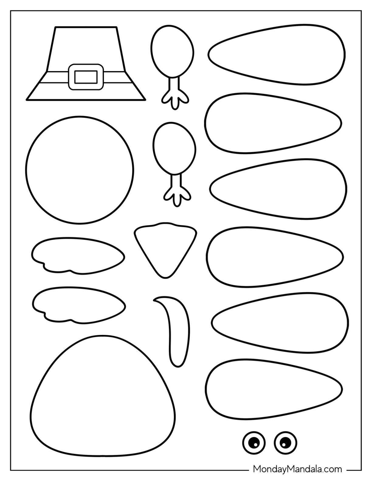62 Turkey Templates Free PDF Printables 62 Turkey Templates Free PDF Printables