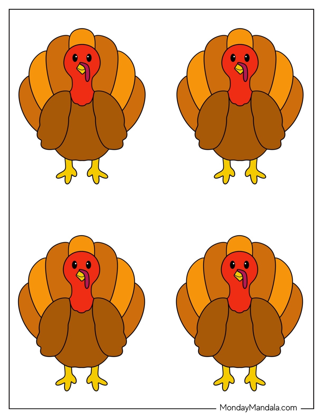 62 Turkey Templates Free PDF Printables 