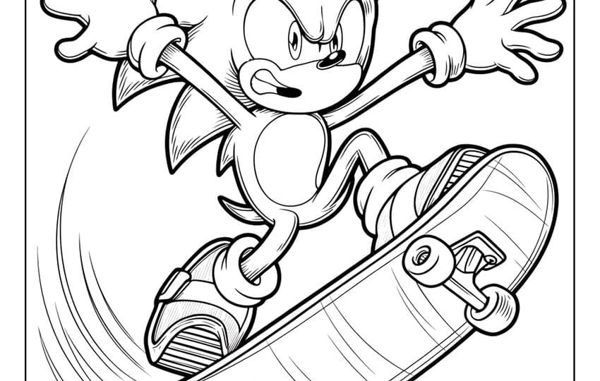 64 Sonic Coloring Pages Free Printables For All Ages