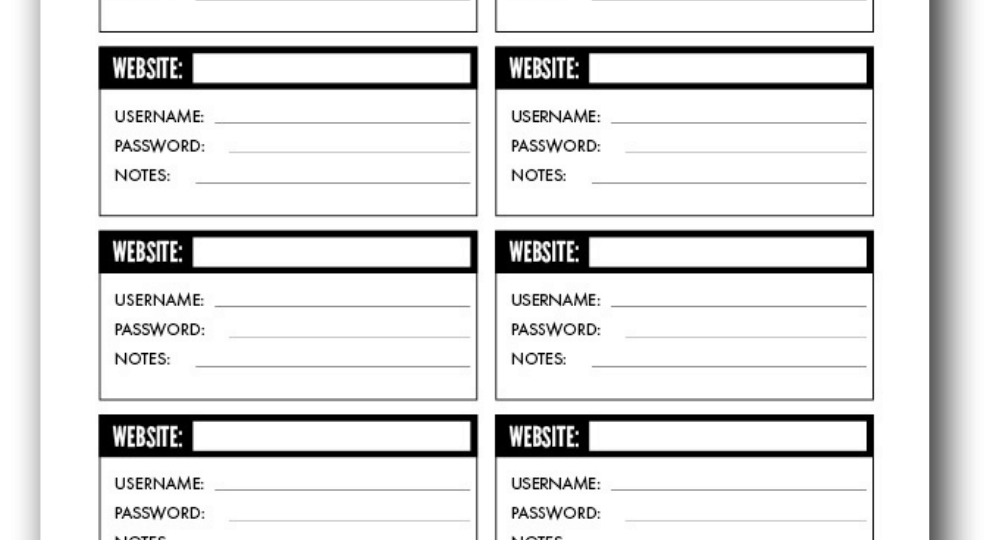 7 Free Printable Password Keeper Printables To Download Instantly