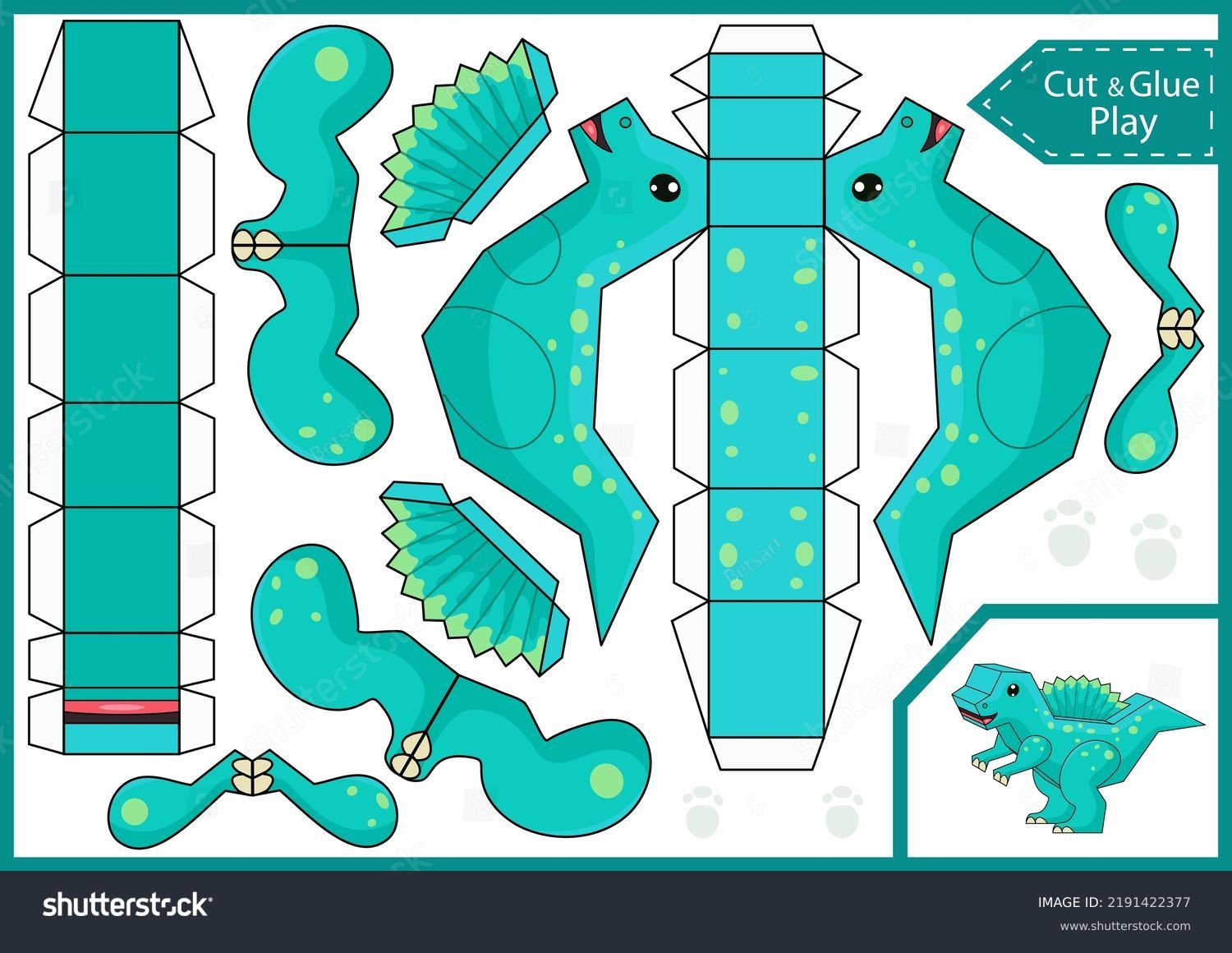 7 Thousand Animal Paper Craft Template Cut Royalty Free Images 