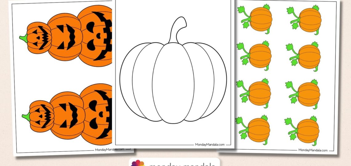76 Pumpkin Templates Free PDF Printables