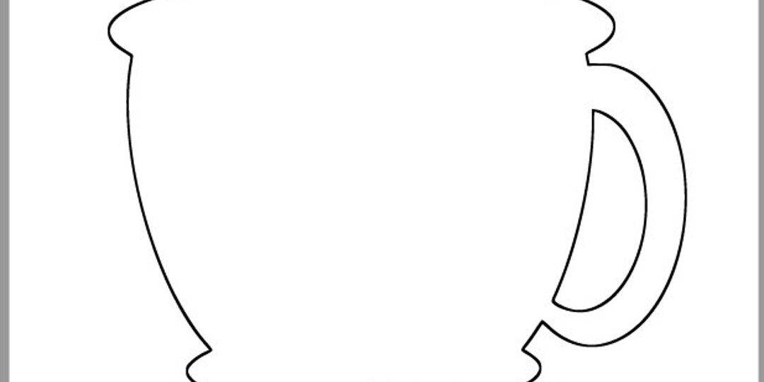 8 5 Inch Tea Cup Template printable Tea Cup coffee Cup Template tea Party Decor coffee Shop Cutouts bridal Shower Diy printable Cutouts Etsy