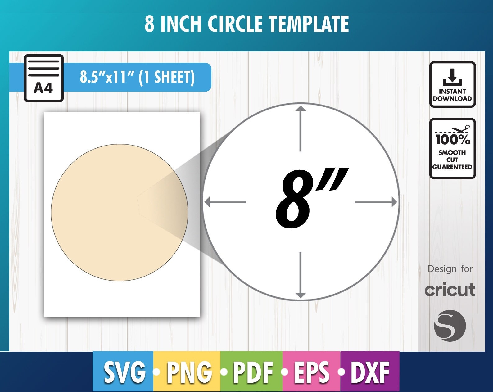 8 Inch Circle Template 8