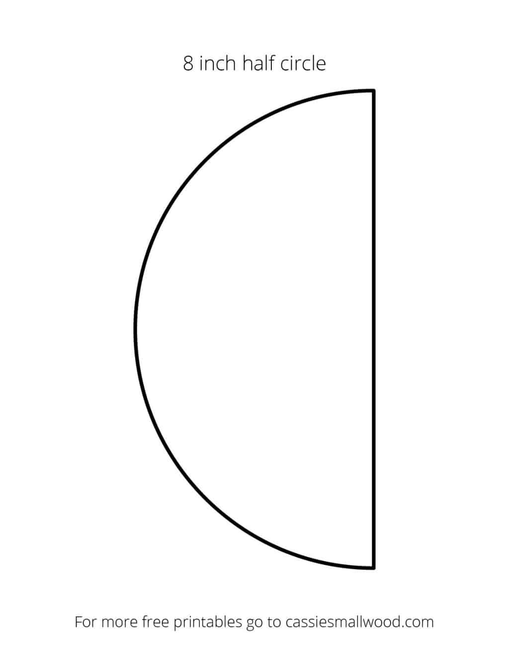 Free Printable 8 Inch Circle Template