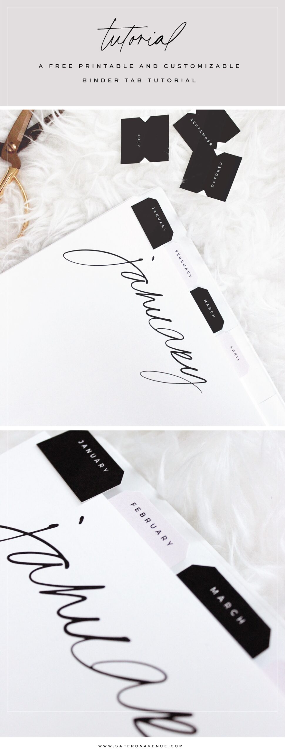 Free Printable Divider Tab Template