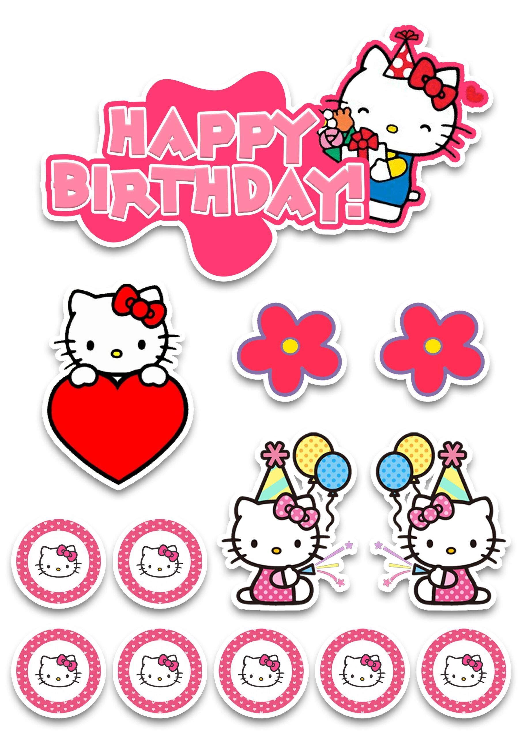Hello Kitty Cake Template Free Printable