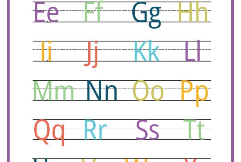 ABC Chart Alphabet Printable Free Resources