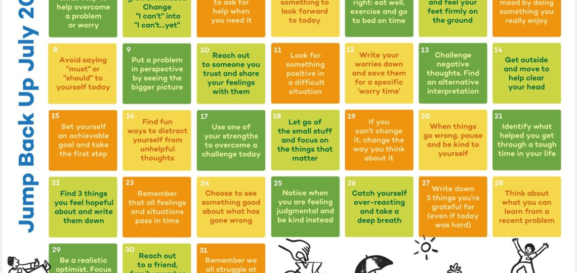 Action For Happiness Jump Back Up July Umbrella Medical Group