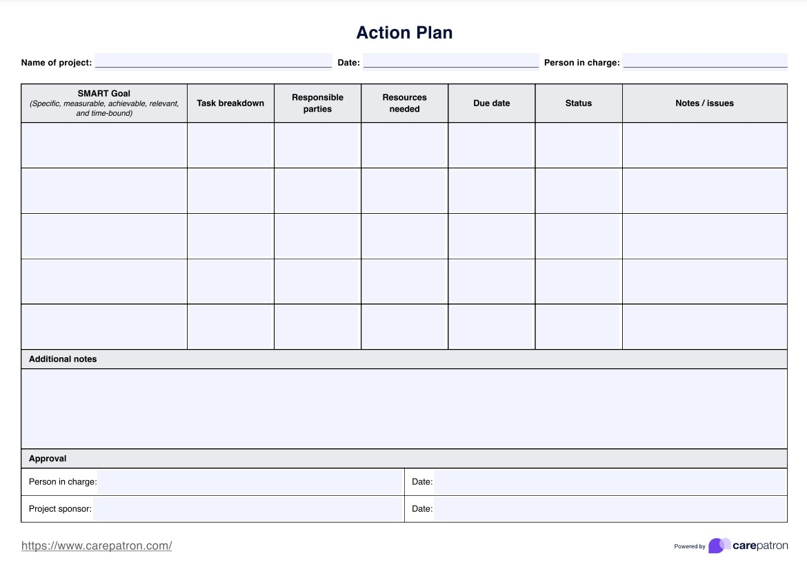 Action Plan Template U0026 Example Free PDF Download Action Plan Template U0026 Example Free PDF Download