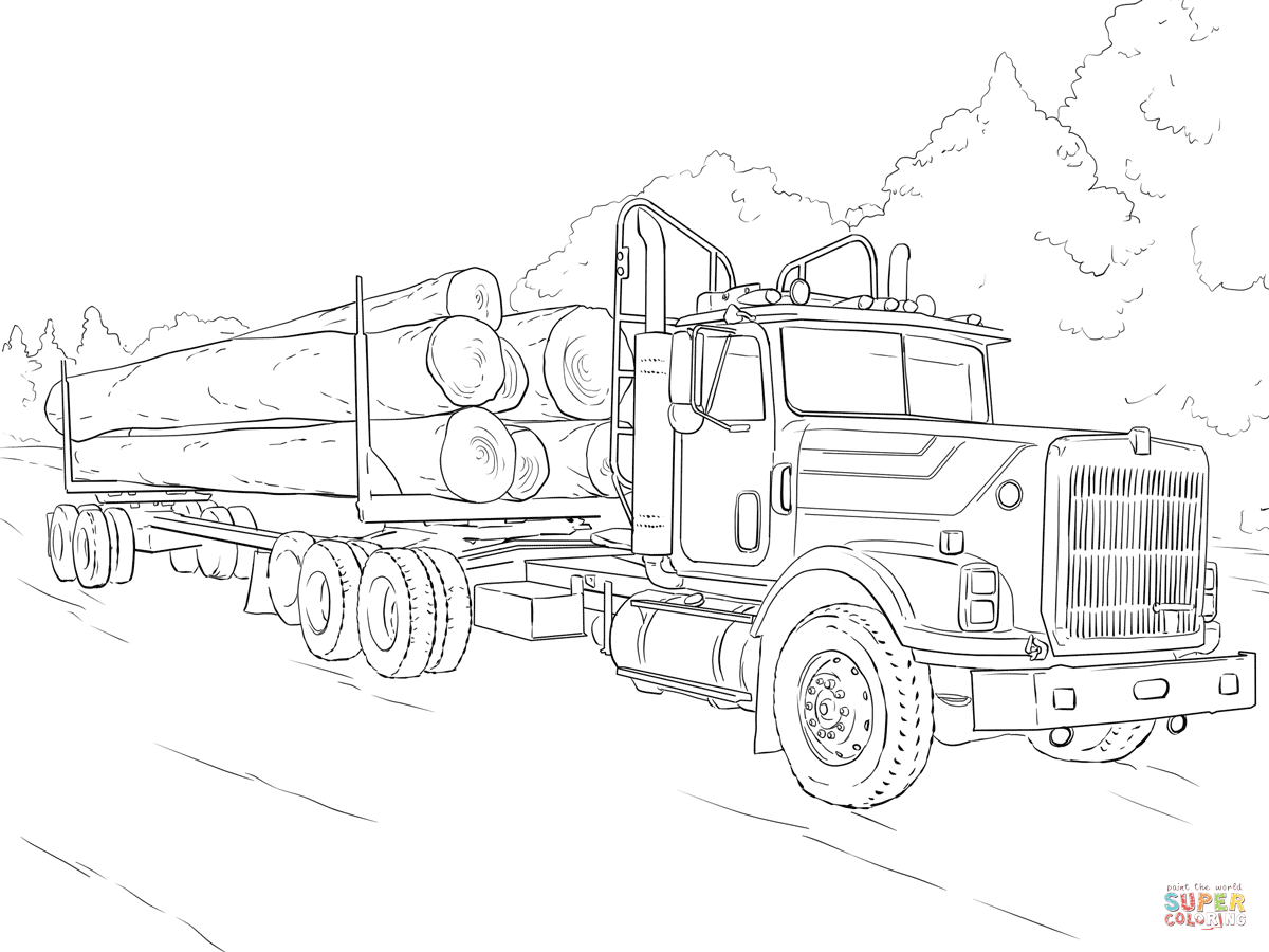Free Printable Semi Truck Coloring Pages