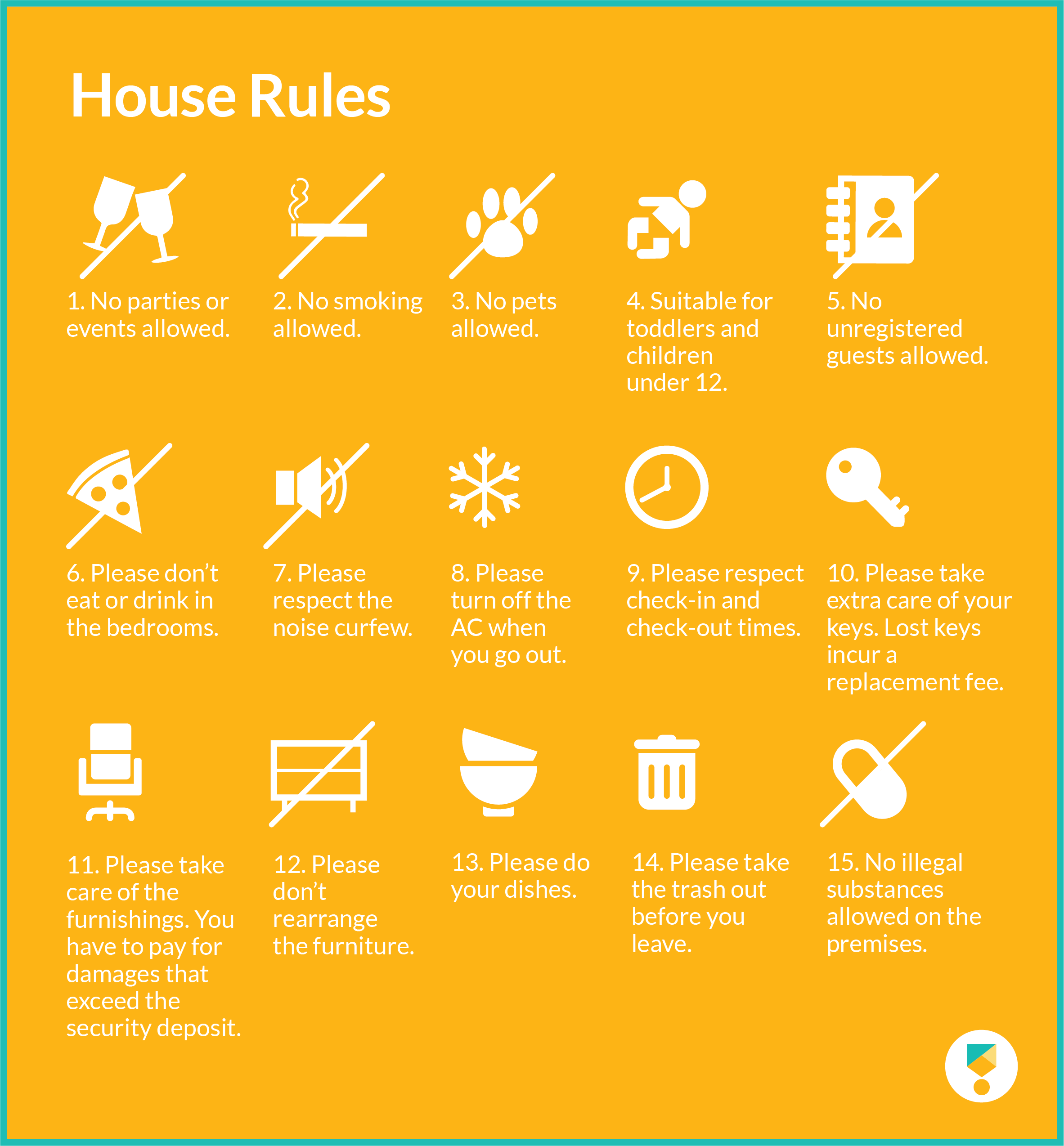 Airbnb House Rules Template 15 Examples Of Essential House Rules 