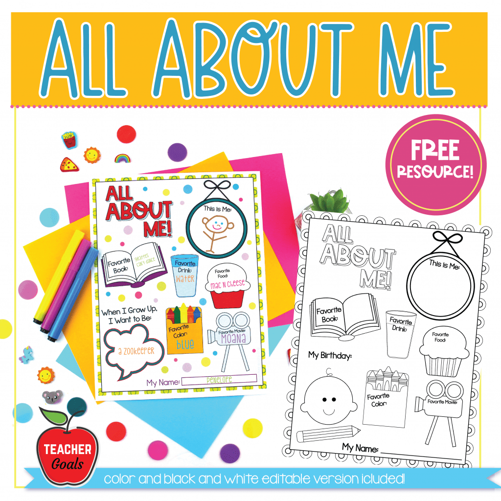 All About Me Book Free Printable