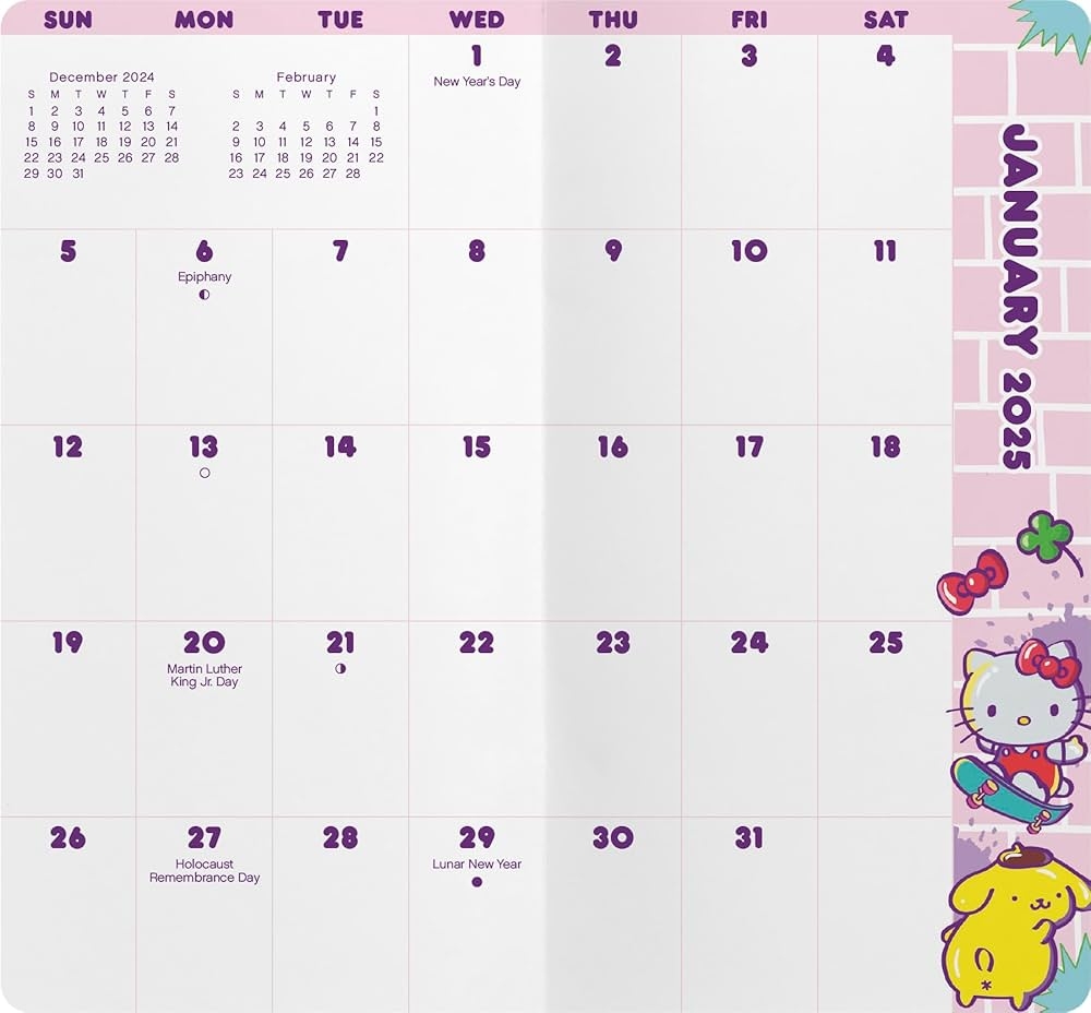 Amazon 2025 2026 Hello Kitty Pocket Planner 9798888280294 