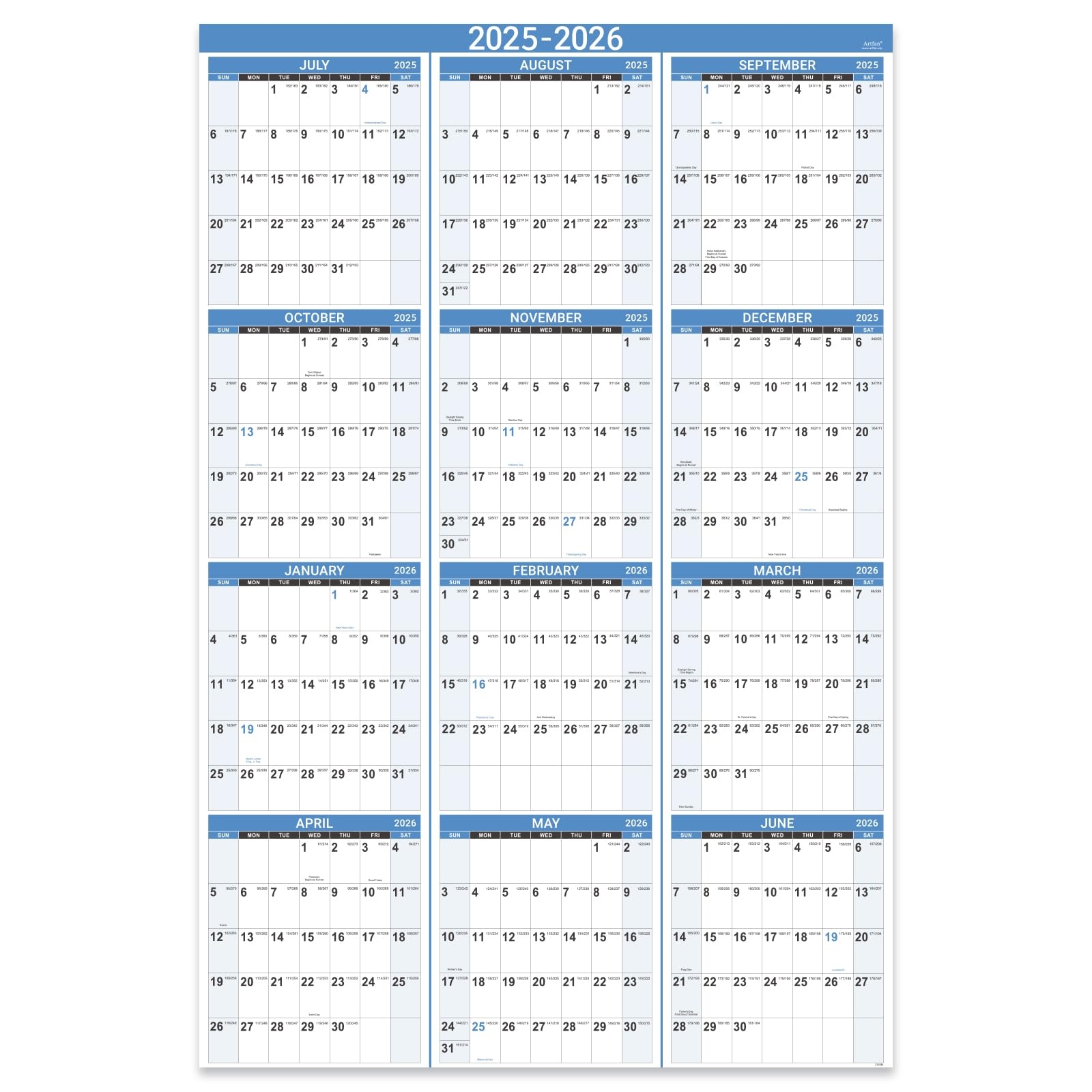 Amazon 2025 2026 Yearly Wall Calendar Yearly Wall Calendar 2025 2026 2025 2026 Wall Calendar With Julian Date From Jul 2025 To Jun 2026  Amazon 2025 2026 Yearly Wall Calendar Yearly Wall Calendar 2025 2026 2025 2026 Wall Calendar With Julian Date From Jul 2025 To Jun 2026