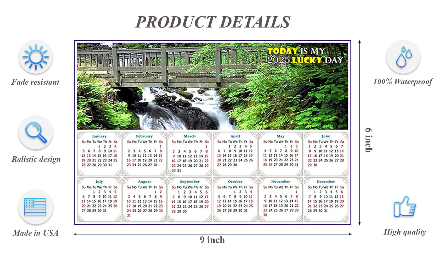 Amazon 2025 Peel U0026 Stick Calendar Today Is My Lucky Day  Amazon 2025 Peel U0026 Stick Calendar Today Is My Lucky Day