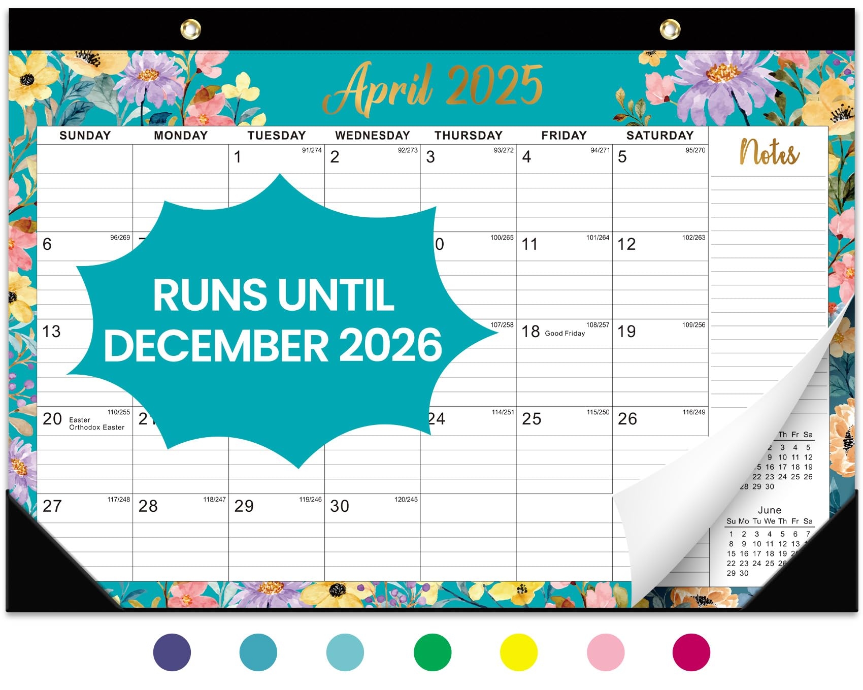 Amazon Desk Calendar 2025 2026 21 Months Calendar Runs From April 2025 To December 2026 Large 17