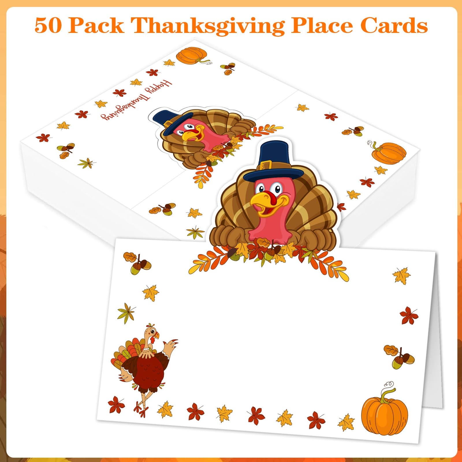 Blank Free Printable Thanksgiving Place Cards