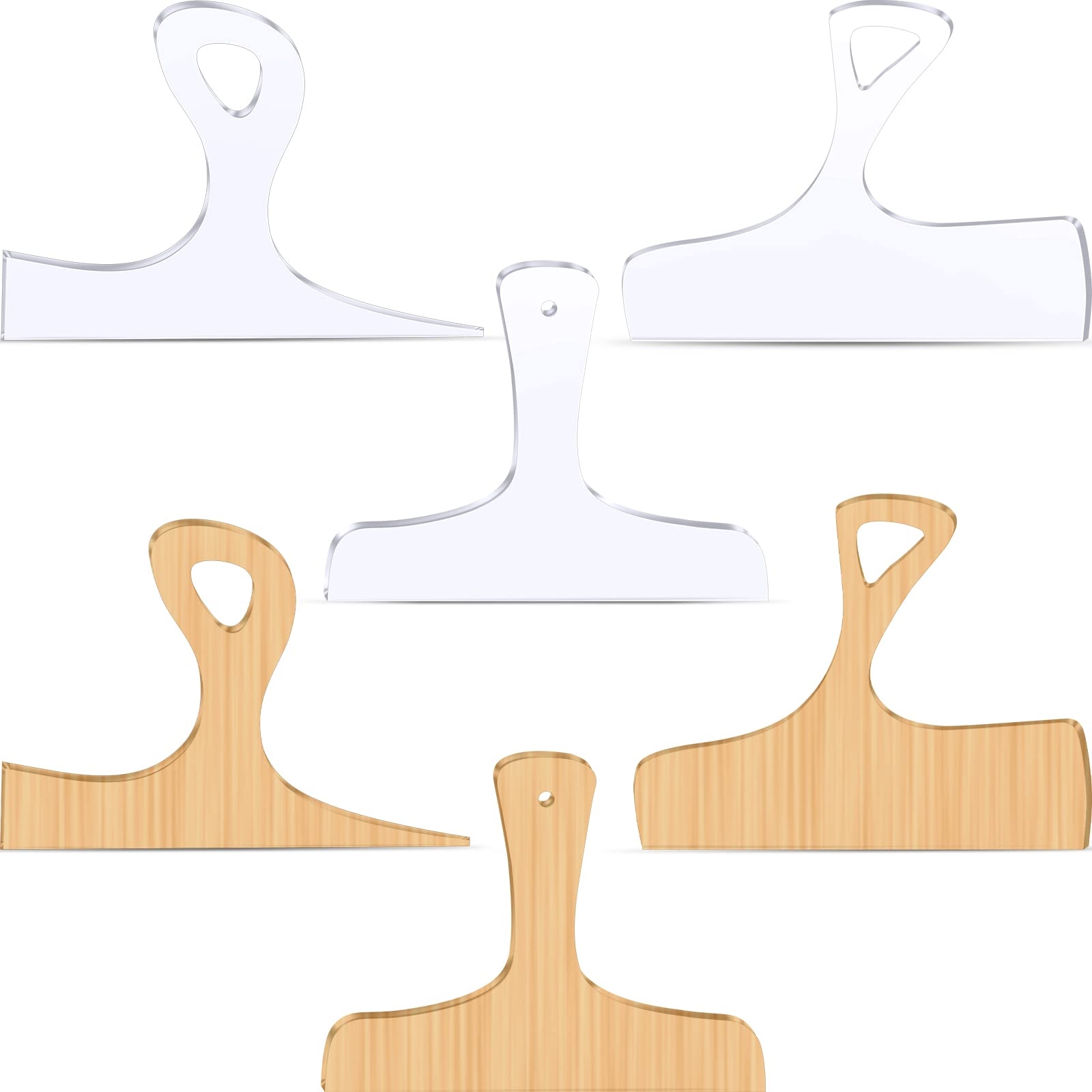 Amazon Maitys 3PCS Router Templates For Woodworking Large Charcuterie Board Handle Cutting Board Clear Acrylic Template Angled Curvy Tracing 