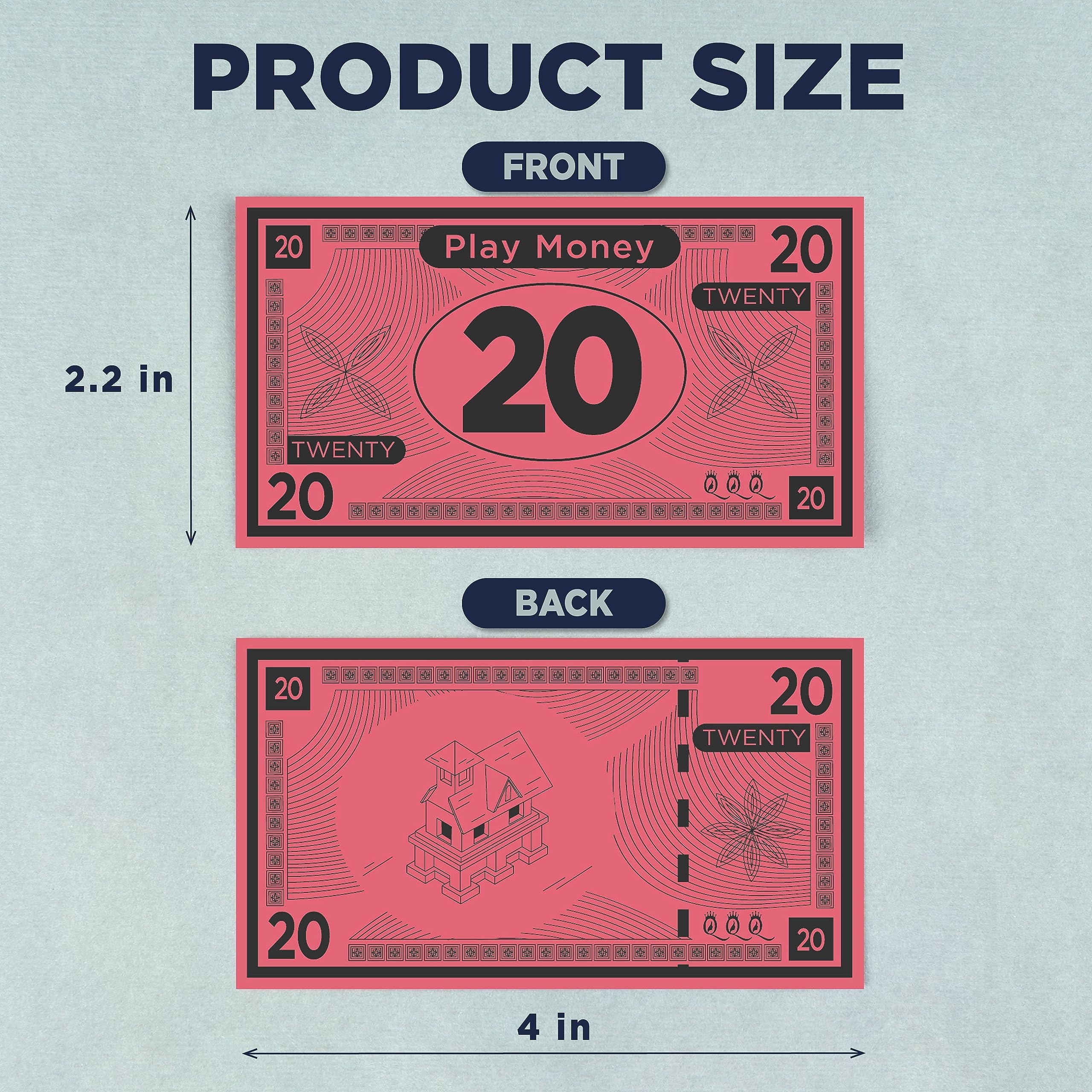 Amazon Play Money Suitable For Monopoly Board Game 480 Pcs 