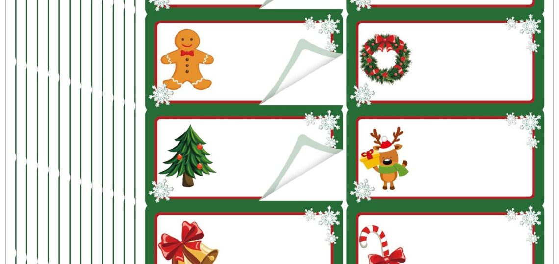 Amazon Qeeenar 250 Pcs Christmas Address Labels 2 X 4 Inch Foil Snowflake Printable Gift Tags Compatible With Laser And Inkjet Printer Mailing