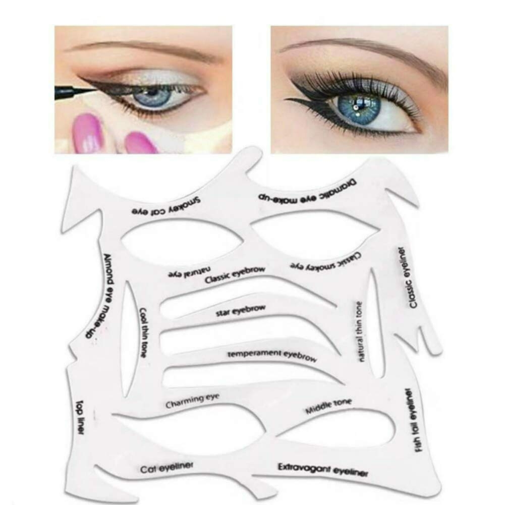 Amazon Quick Make Up Stencils eyeliner Eyebrows Eye Shadow A Makeup Tool With A Variety Of Shapes Beauty U0026 Personal Care
