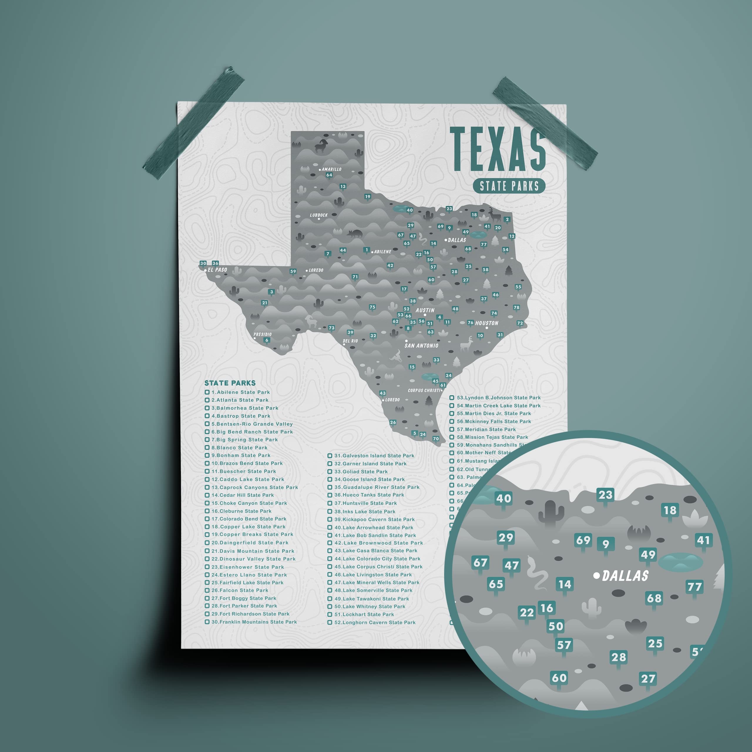 Printable Map Of Texas State Parks