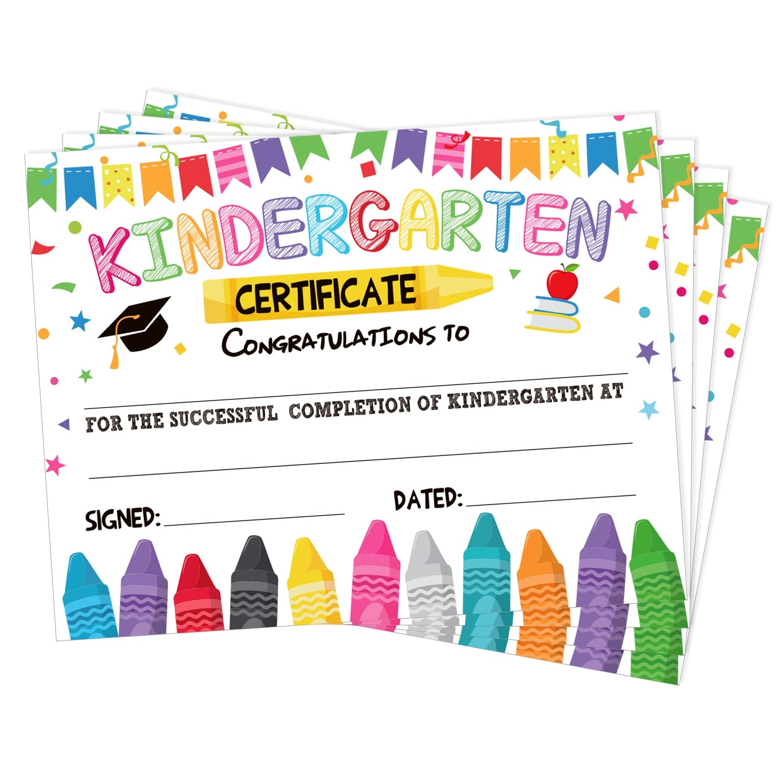 Amazon Yisong 35 Pieces Kindergarten Diploma Colorful 